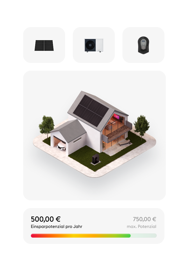 Screenshots aus dem Projekt 'Digitales Energiesparhaus'