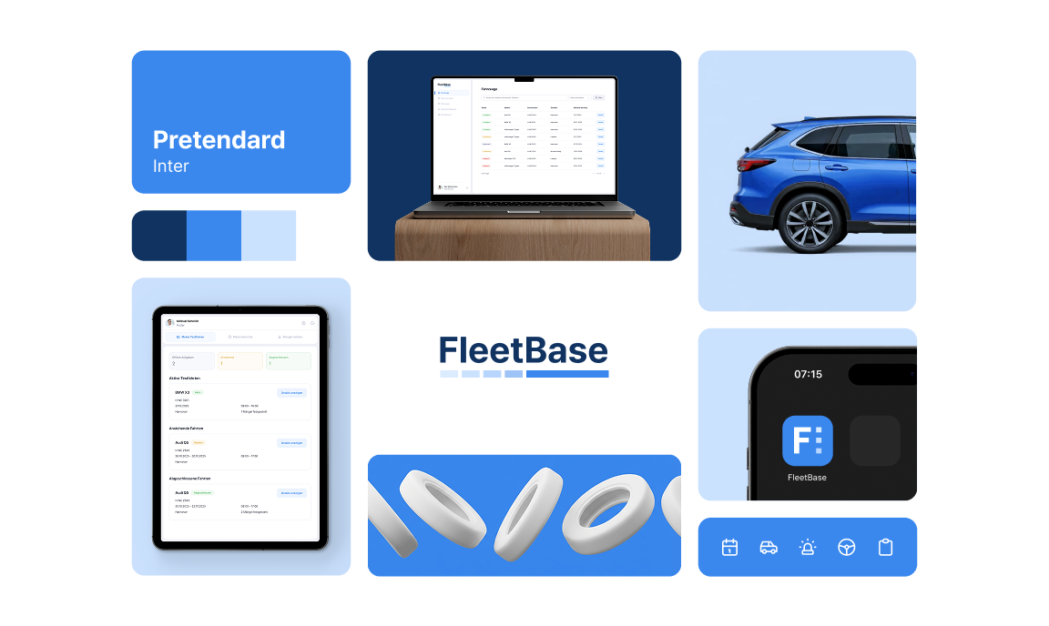 Komponenten aus dem Designsystem von FleetBase